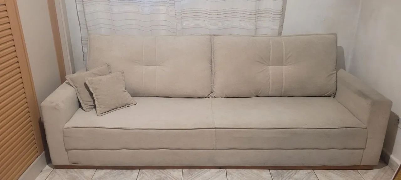 Sofá Malibu king House 2,30 usado - Foto 4