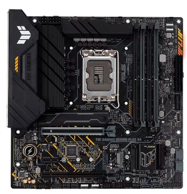 Placa Mae Asus TUF Gaming B660M-PLUS D4, DDR4, Socket LGA1700, M-ATX, Chipset Intel B660, 