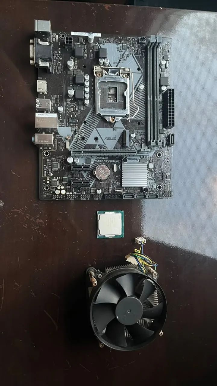 I5-8400 (PROCESSADOR) + COOLER + H310M-E (PLACA MÃE)  - Foto 2