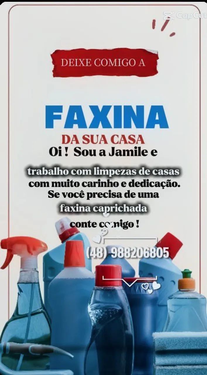 Faço faxinas 