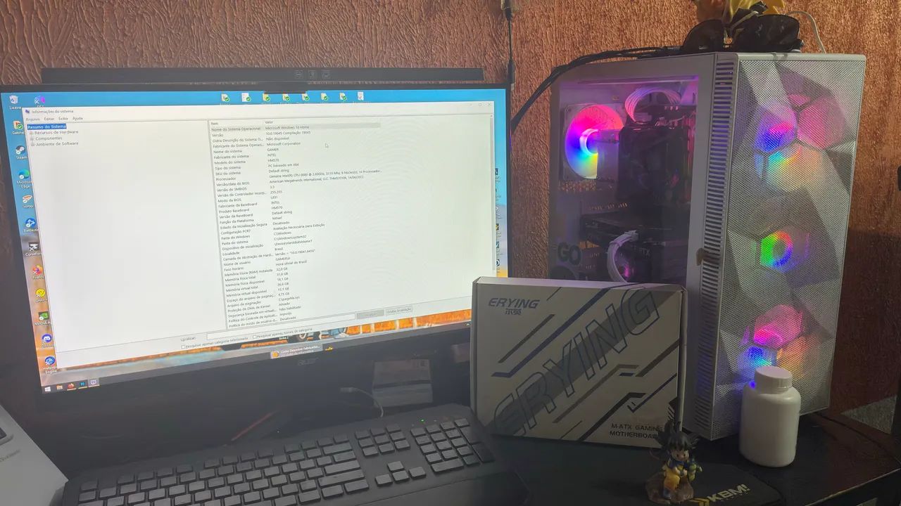 Placa-mãe Erying HM570 com Core i9 11900H (11ª geração) já