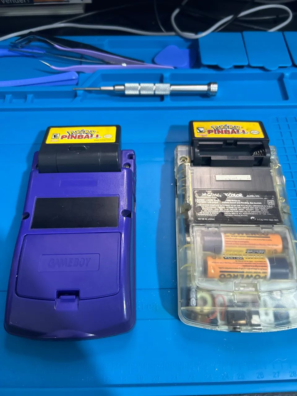 2 game boy color roxo e transparente  - Foto 2