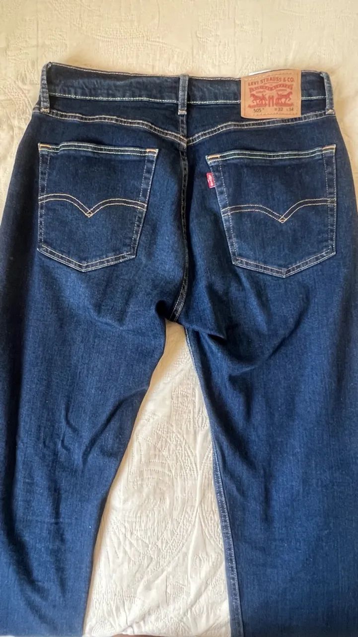 Calça Levis azul  tamanho 40 - Foto 2