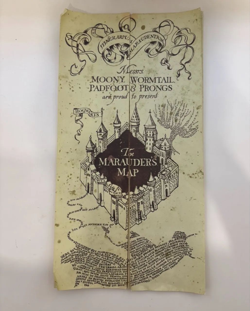 Mapa dos marotos Harry Potter