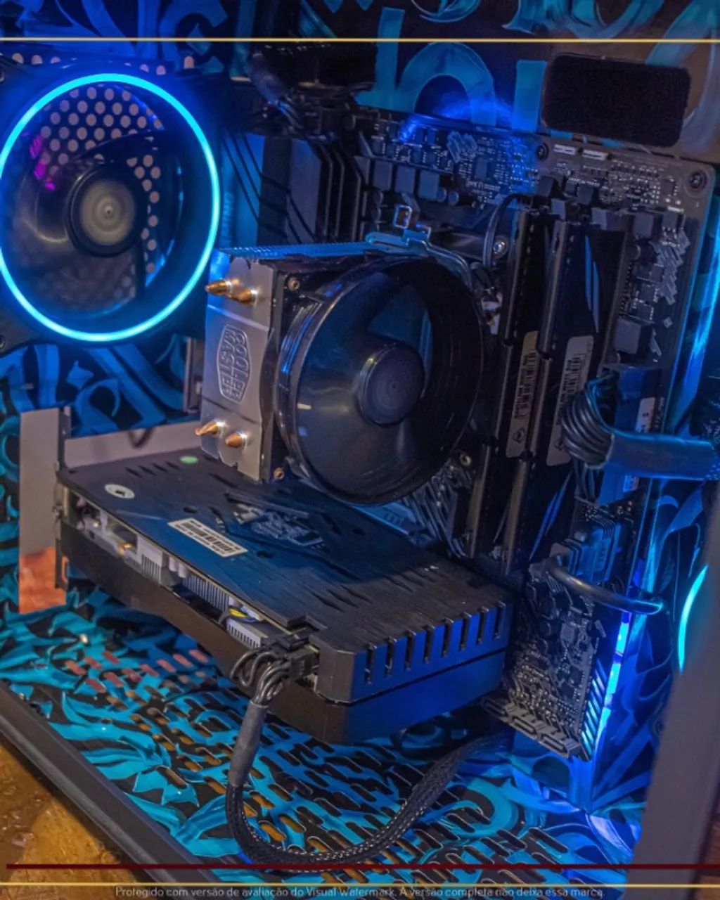 Setup Ryzen 5 2600X, 16gb, 512gb SSD, RX 6600 8gb, Fonte Corsair 650W, Gab. DT3 - Foto 2