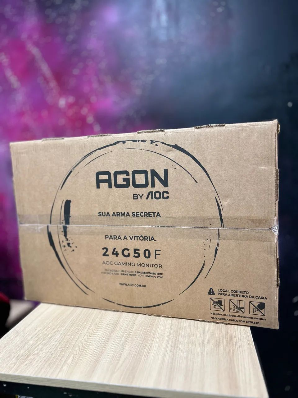 Monitor Gamer AOC AGON 24 polegadas 144hz , 0.5ms , Painel IPS, Novo Lacrado - Foto 2