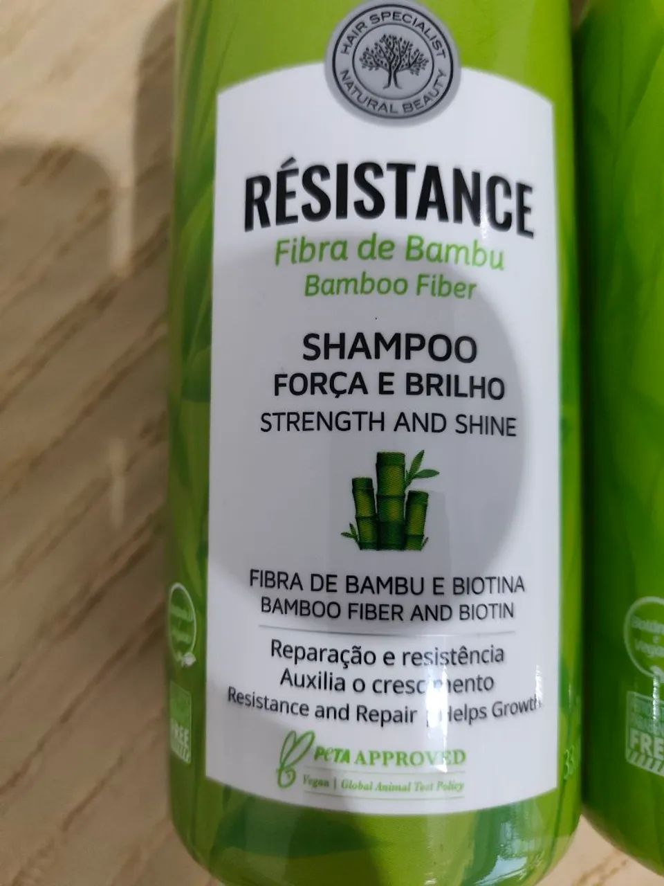 Shampoo e condicionador Inoar para cabelos 1 litro bambu e biotina  - Foto 3