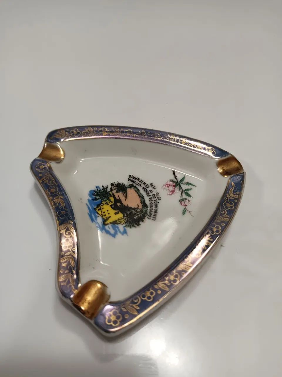 Antigo cinzeiro porcelana Schmidt  - Foto 4
