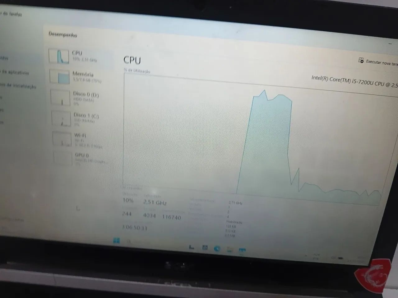 Notebook Acer Aspire i5 com SSD NVMe - Foto 2