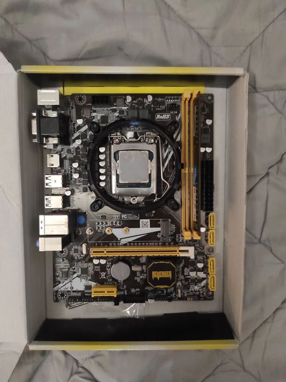 Vendo placa mãe+ processador+ gb ram - Foto 3