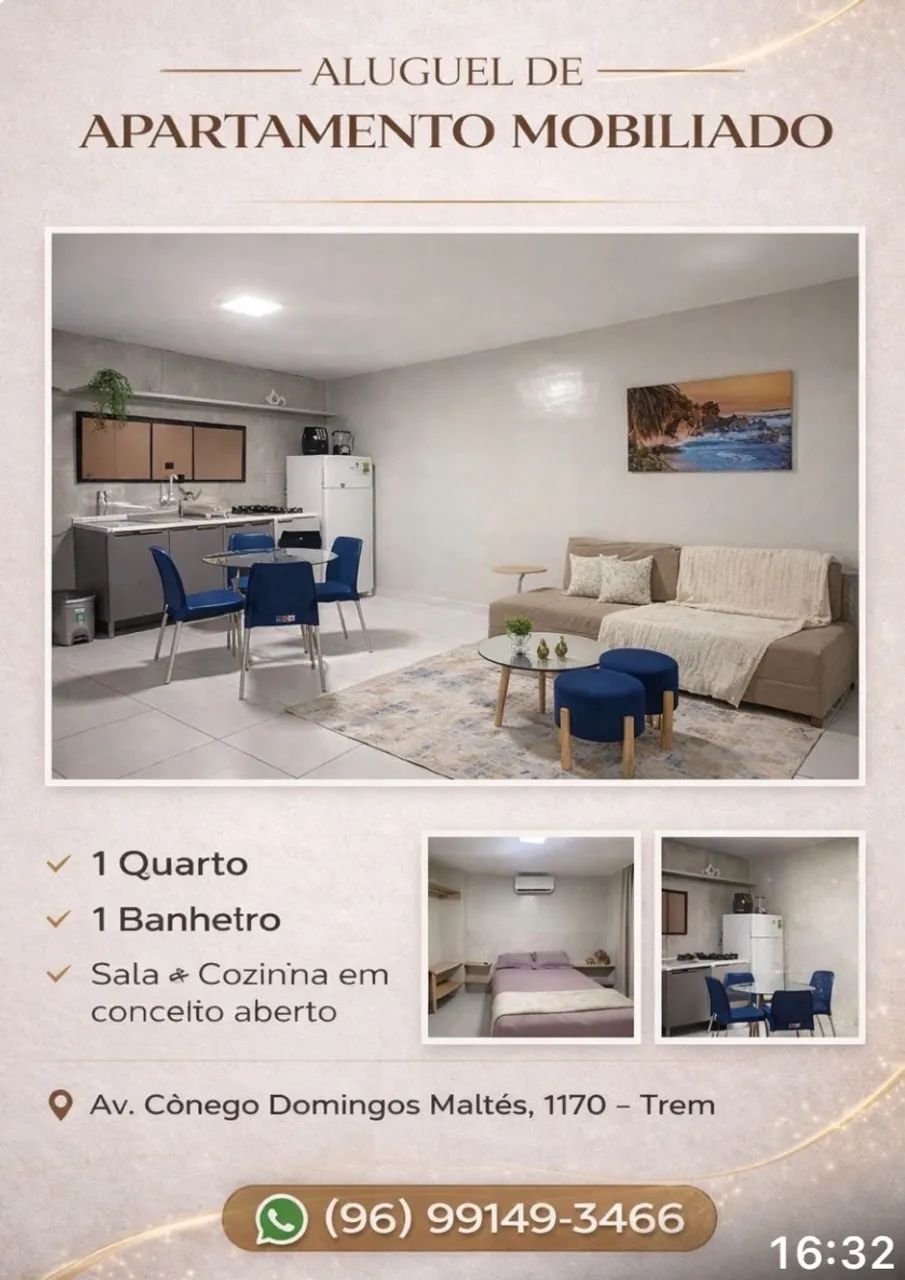 Apartamento Mobiliado em ótima localização 