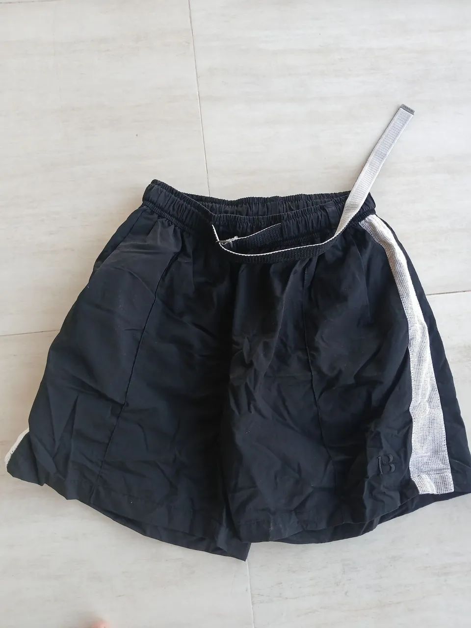 Short Barra Crew Preto 