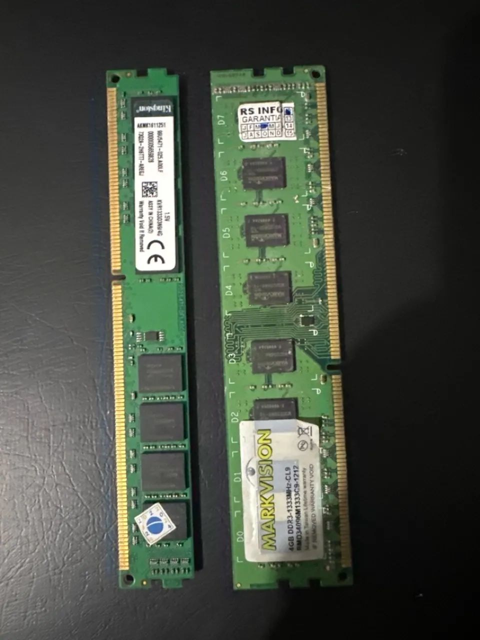 Memória ram 8 gb ddr3 