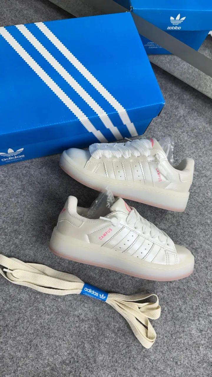 Tenis Adidas Campus  00s Pérola Branco - Foto 4