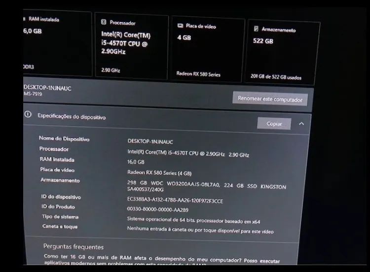 Pc gamer-LEIA A DESCRIÇÃO 