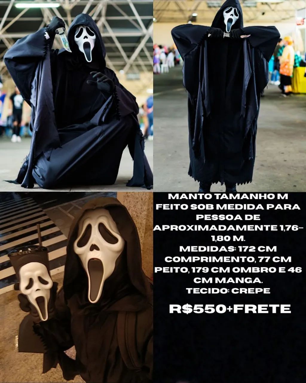 Manto Ghostface Scream 6  - Foto 2