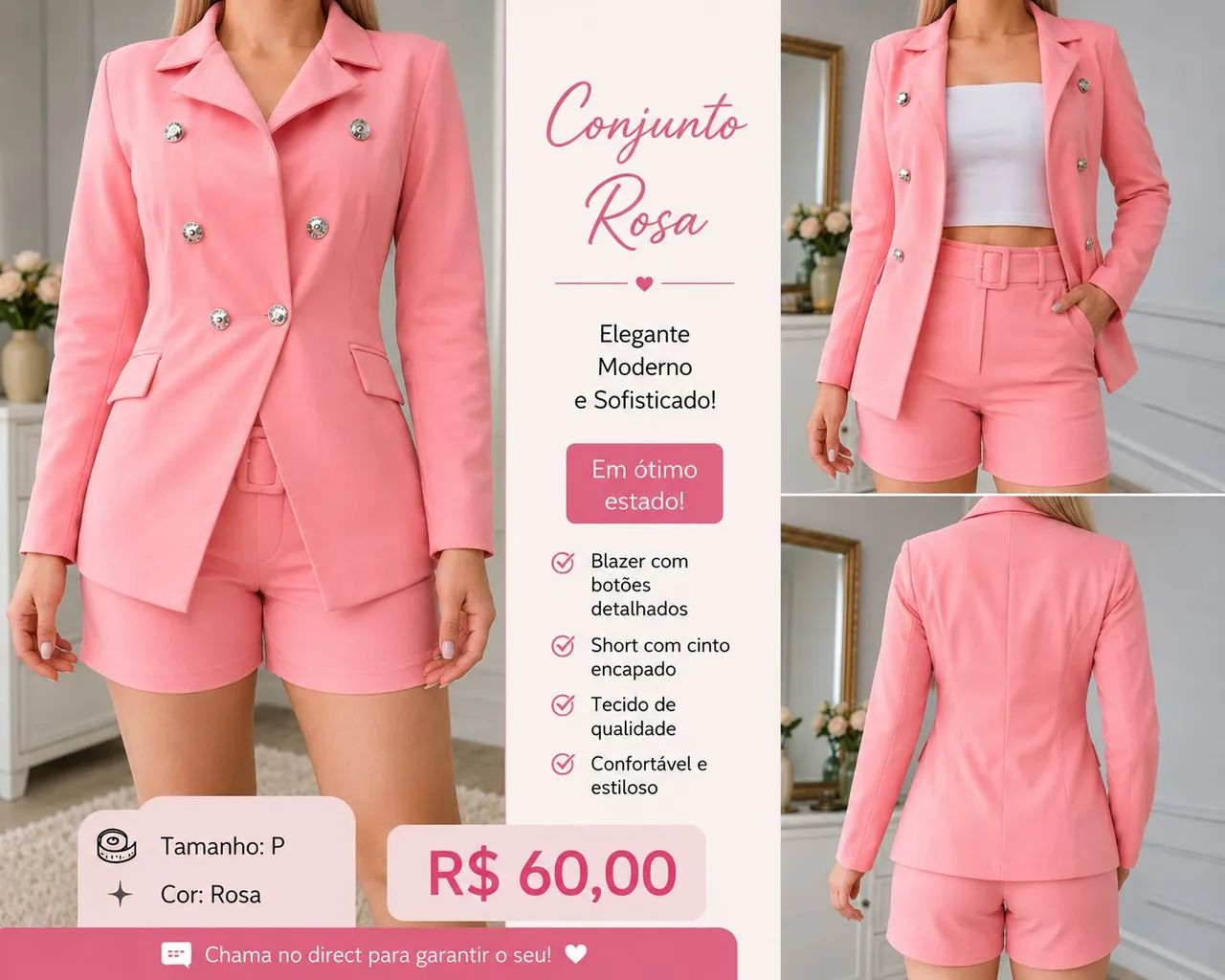 Vendo conjunto semi novo 