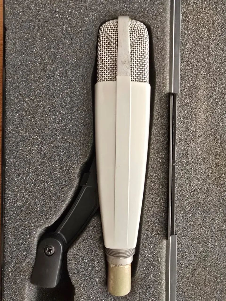 Microfone microfone sennheiser md421 vintage white 1970