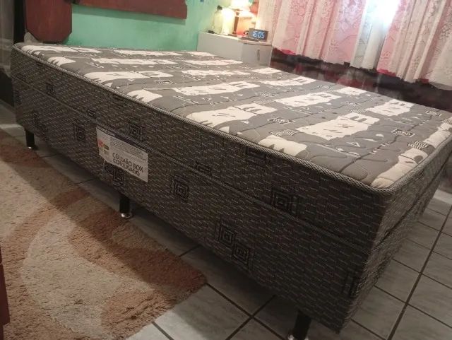 Cama Box Casal, estilo Conjugada