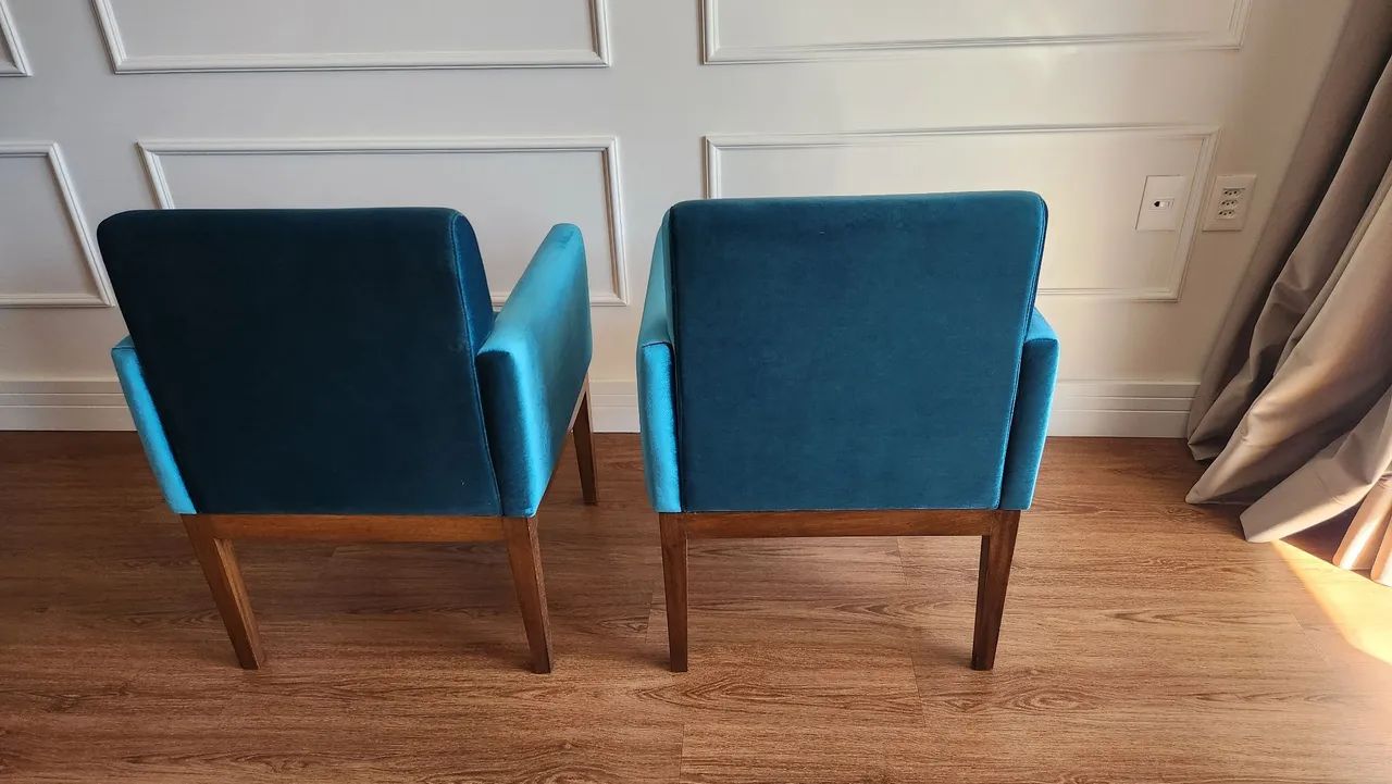 Par de Lindas Poltronas em Veludo - Foto 3