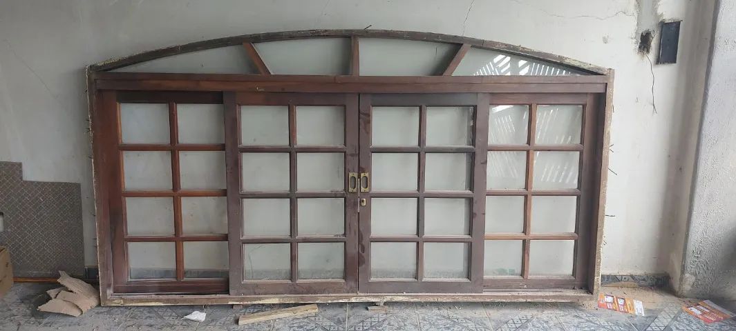 Janela Antiga de Madeira Vintage Raridade Bom Estado Linda Clássica