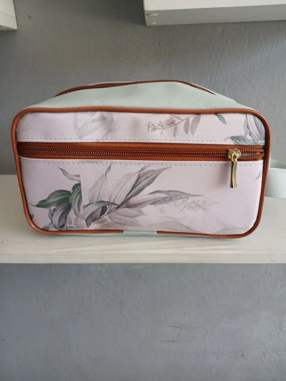 Bolsa floral elegânce mint<br>Bolsa Floral Elegance Mint - Foto 4