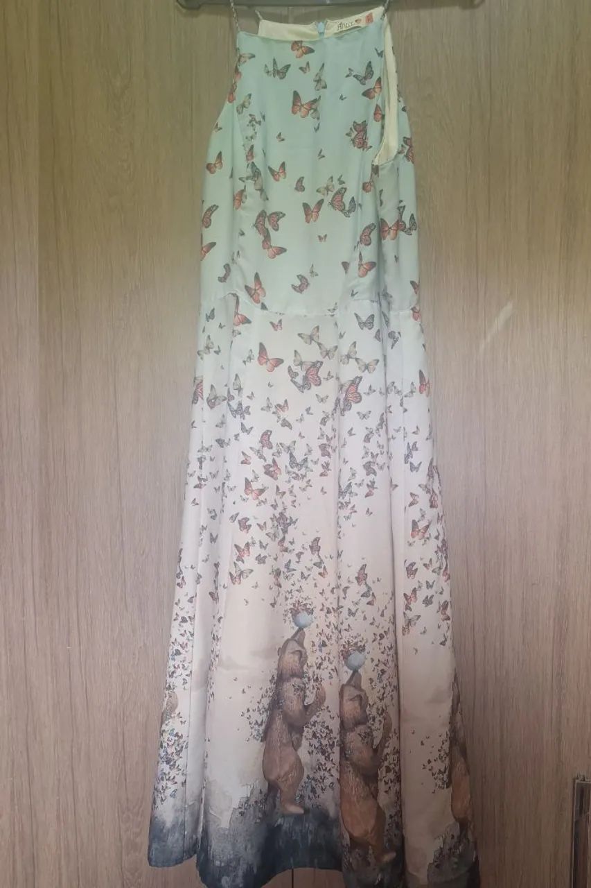 Vestido midi Antix borboletas 