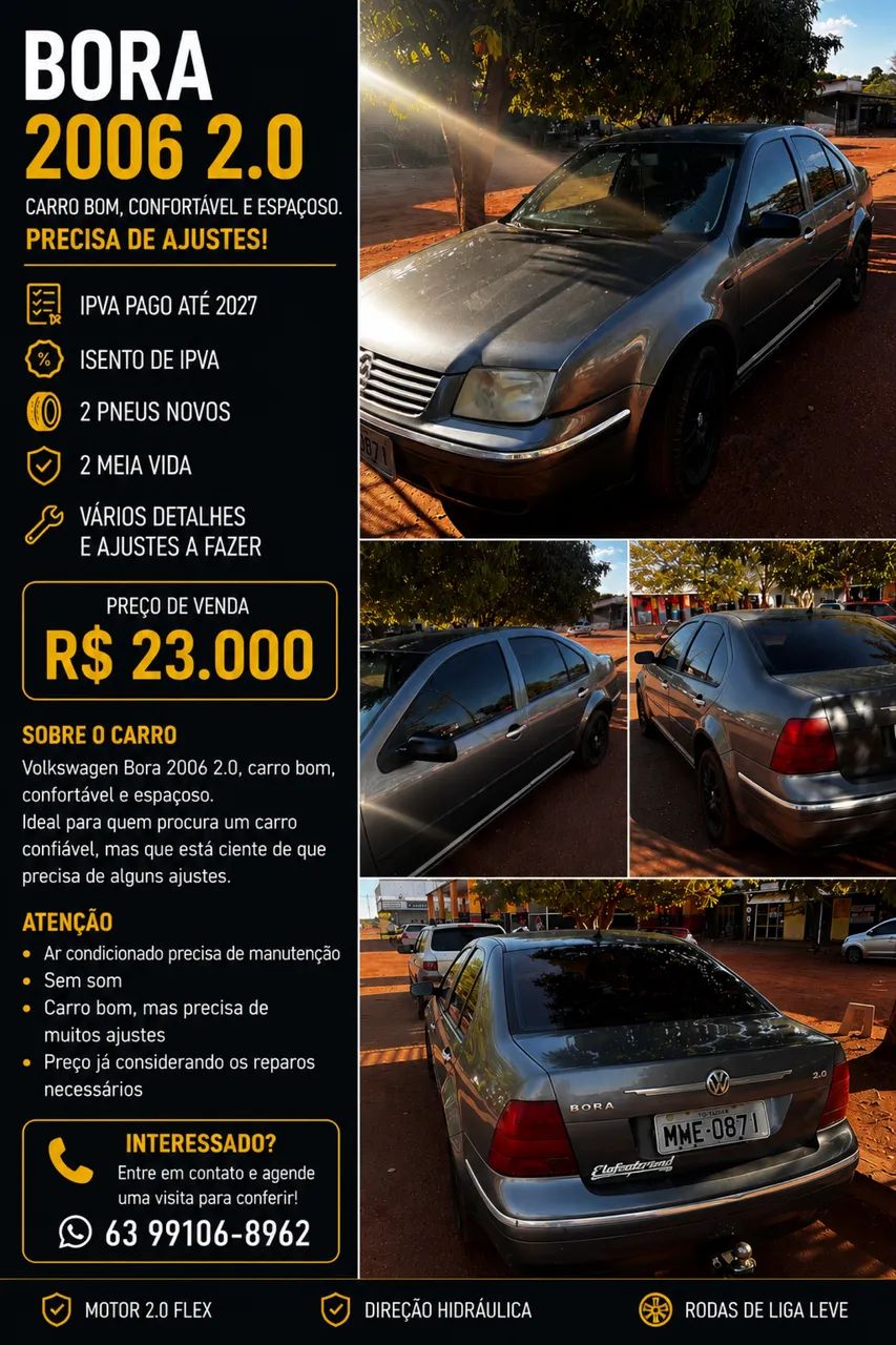 Volkswagen Bora Bora 2.0/ 2.0 Flex 8v Mec. 2006