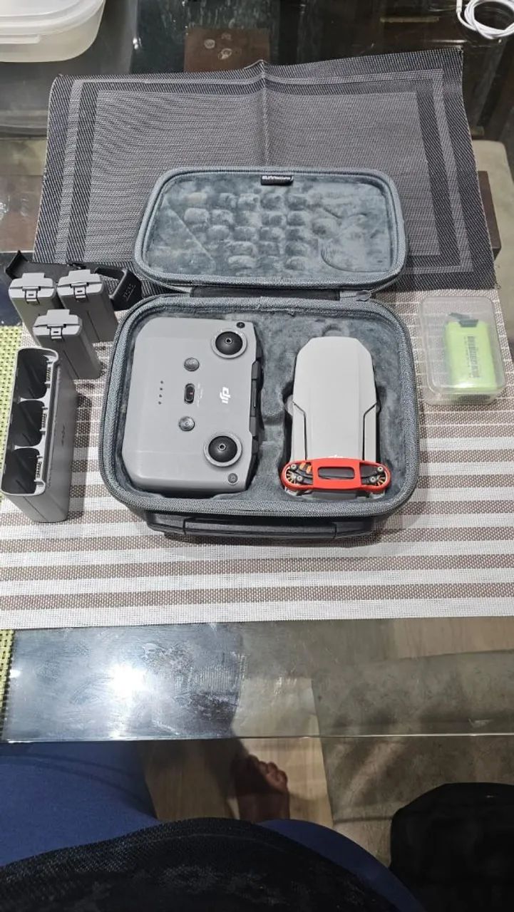 Drone DJI Mini 2 4K + Combo Fly More (Perfeito Estado) + Acessórios - Foto 4