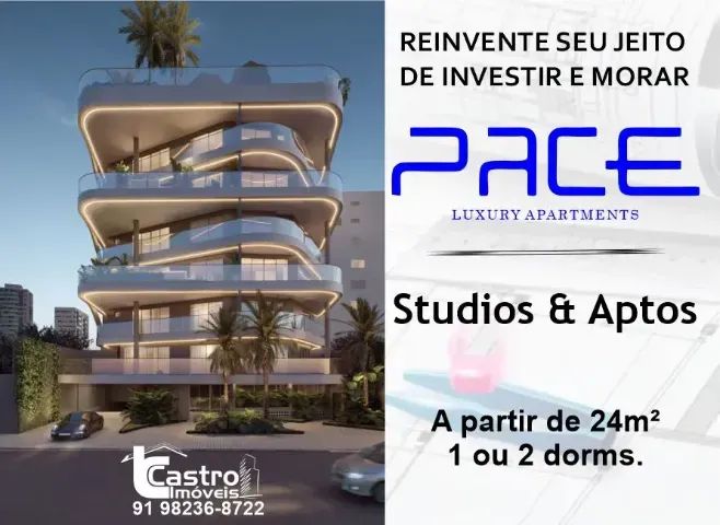 Condomínio PACE. Studios & Aptos com 1 ou 2/4 e 1 vaga. W037