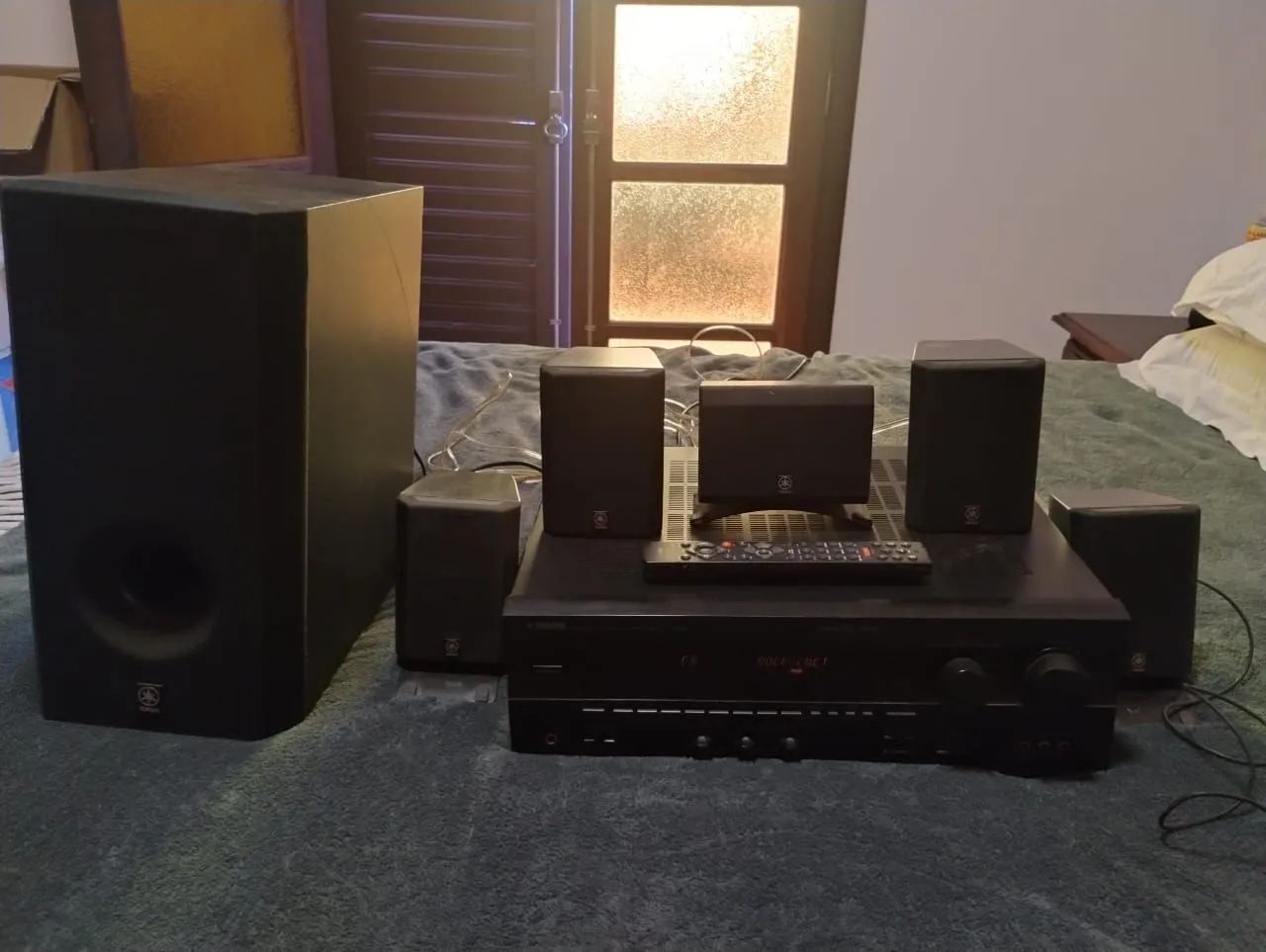 Receiver yamaha rx-v495 com subwoofer - Foto 3