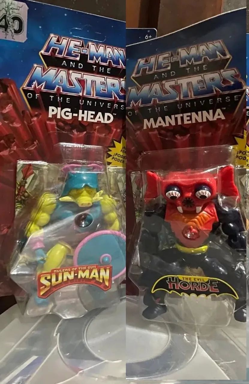 Lote MOTU 2 peças: Mantena + Pig Head