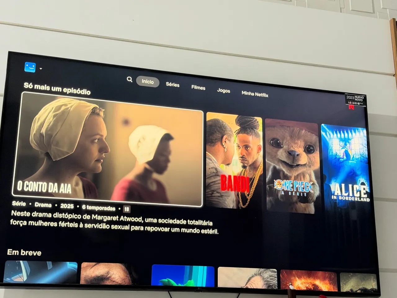 Vendo linda smart tv 75 polegadas LG uhd ia thing  - Foto 3