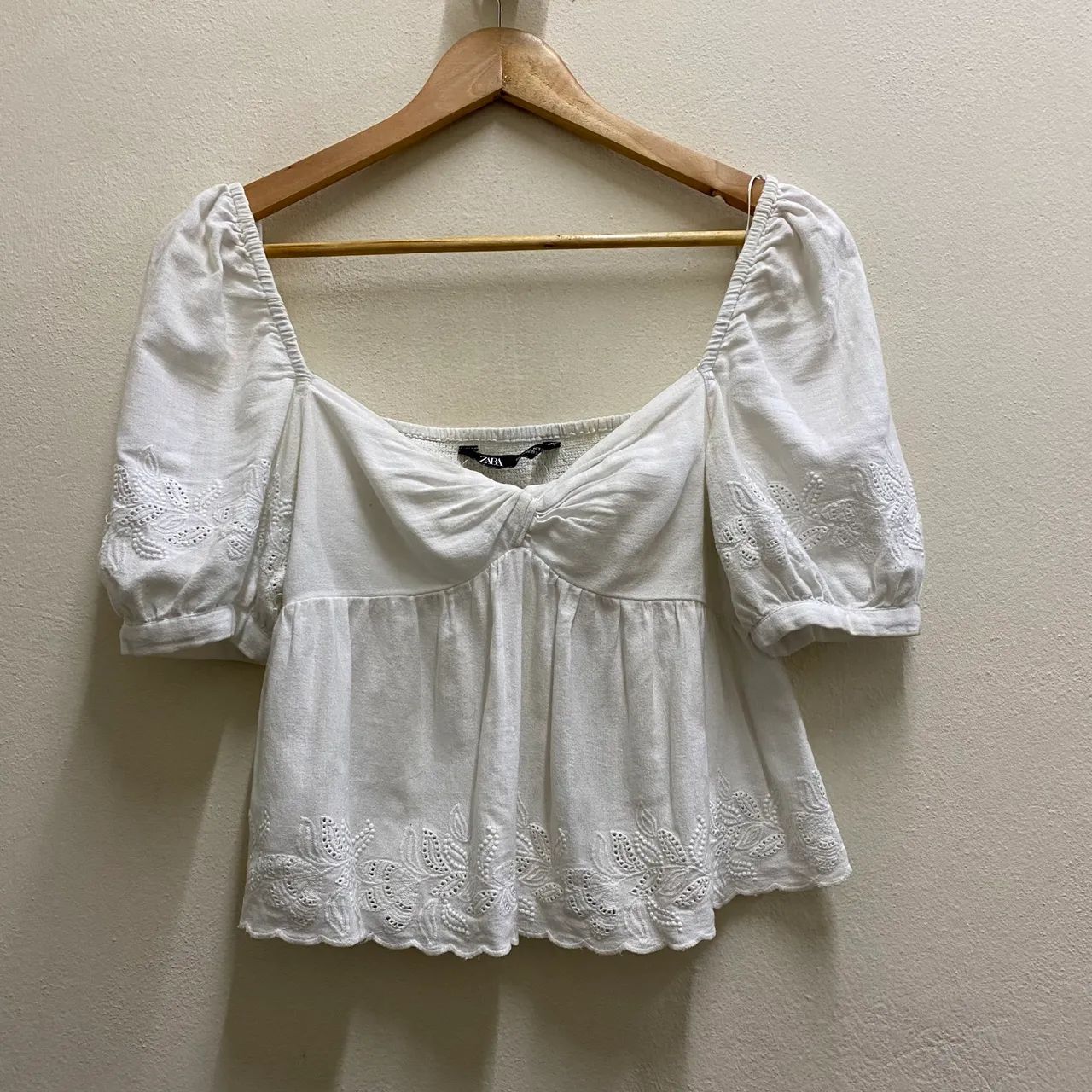 Blusa bata Zara coquette tamanho P 