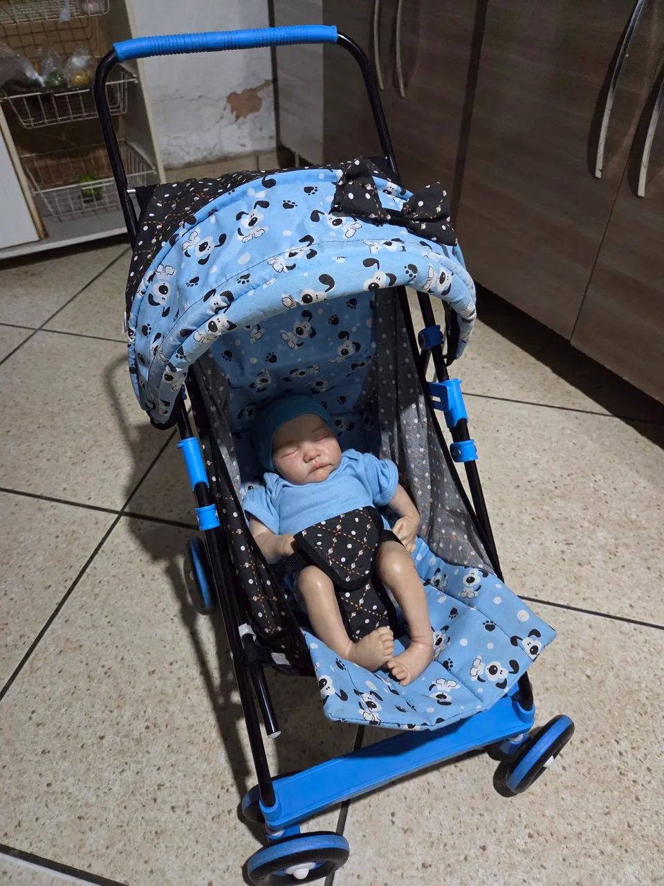 Conjunto bebe reborn e carrinho - Foto 3