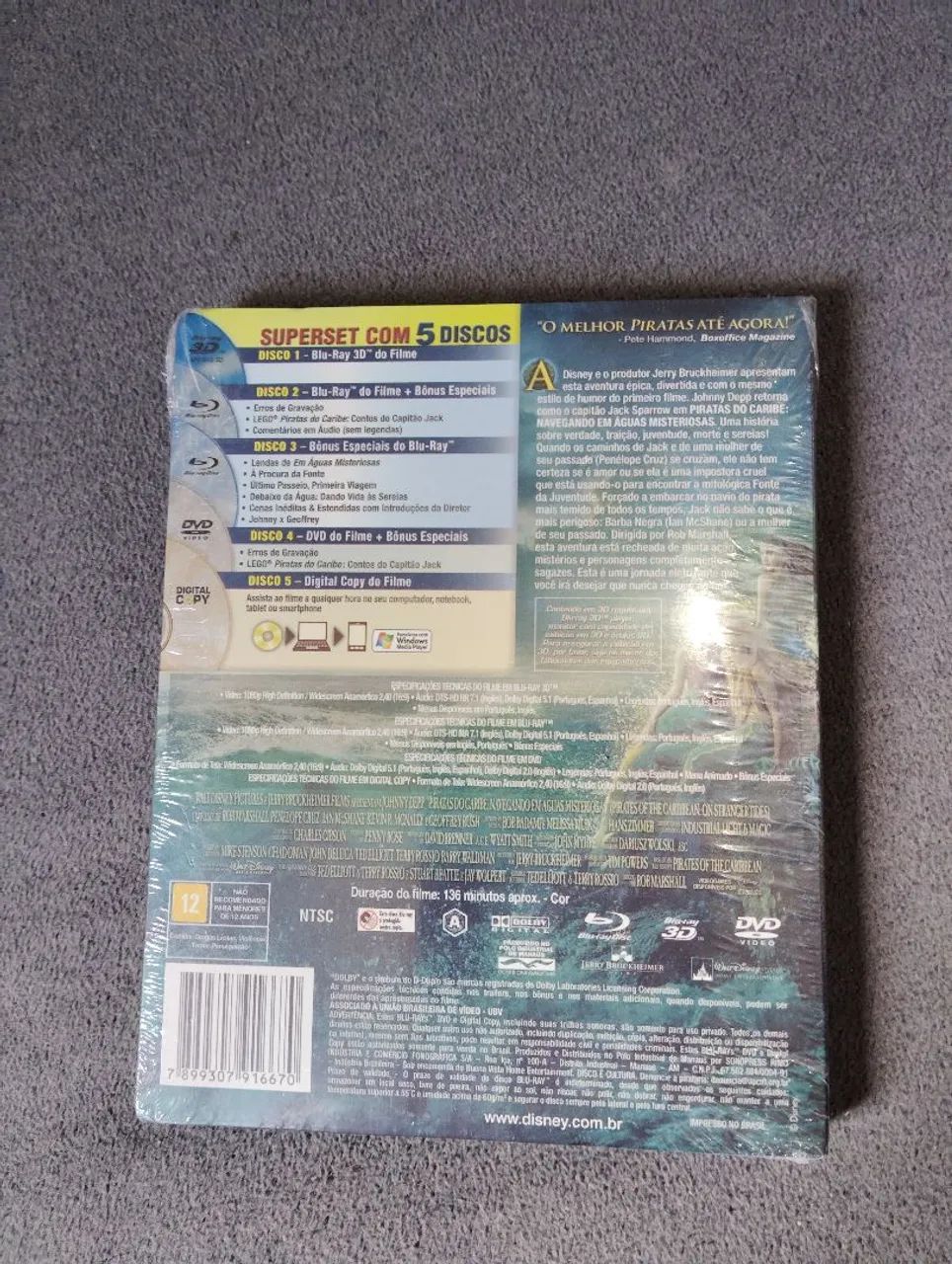 Blu-ray piratas do Caribe  - Foto 2