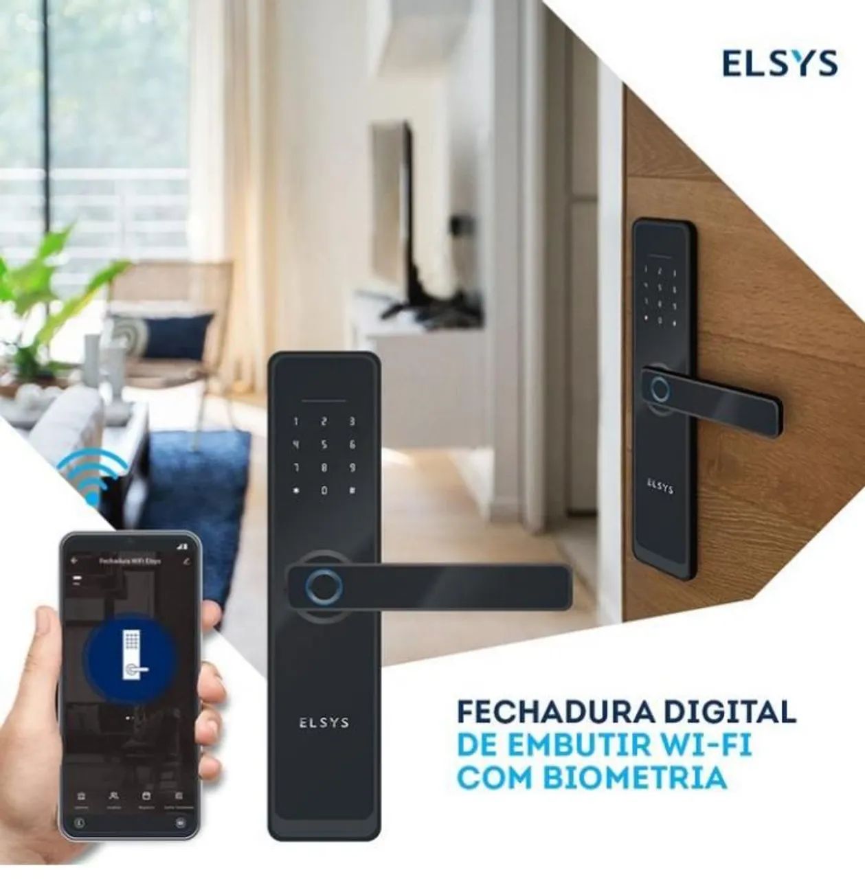 Fechadura Digital Wi-Fi Elsys - Foto 5