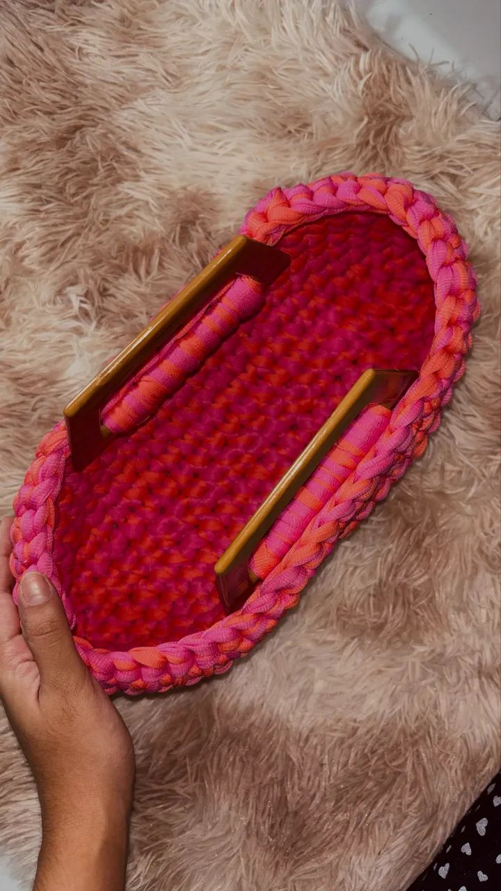 Bolsa de crochê artesanal - Foto 4