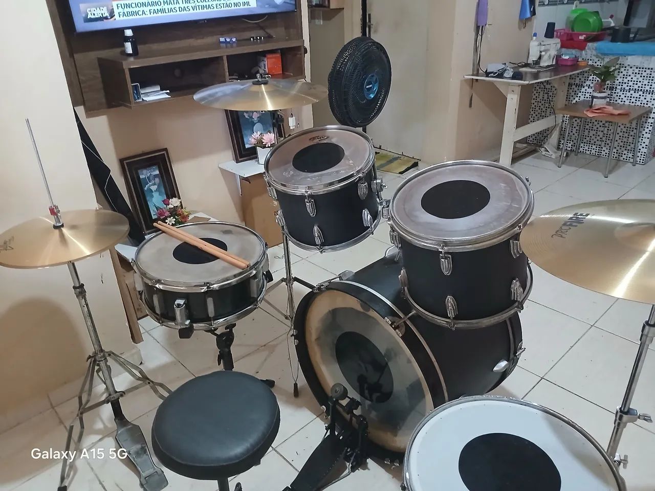 Bateria acústica completa  - Foto 5