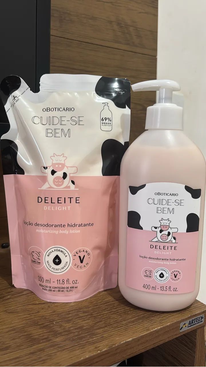Combo Cuide-se Bem Deleite: Loção Corporal 400ml + Refil 350ml