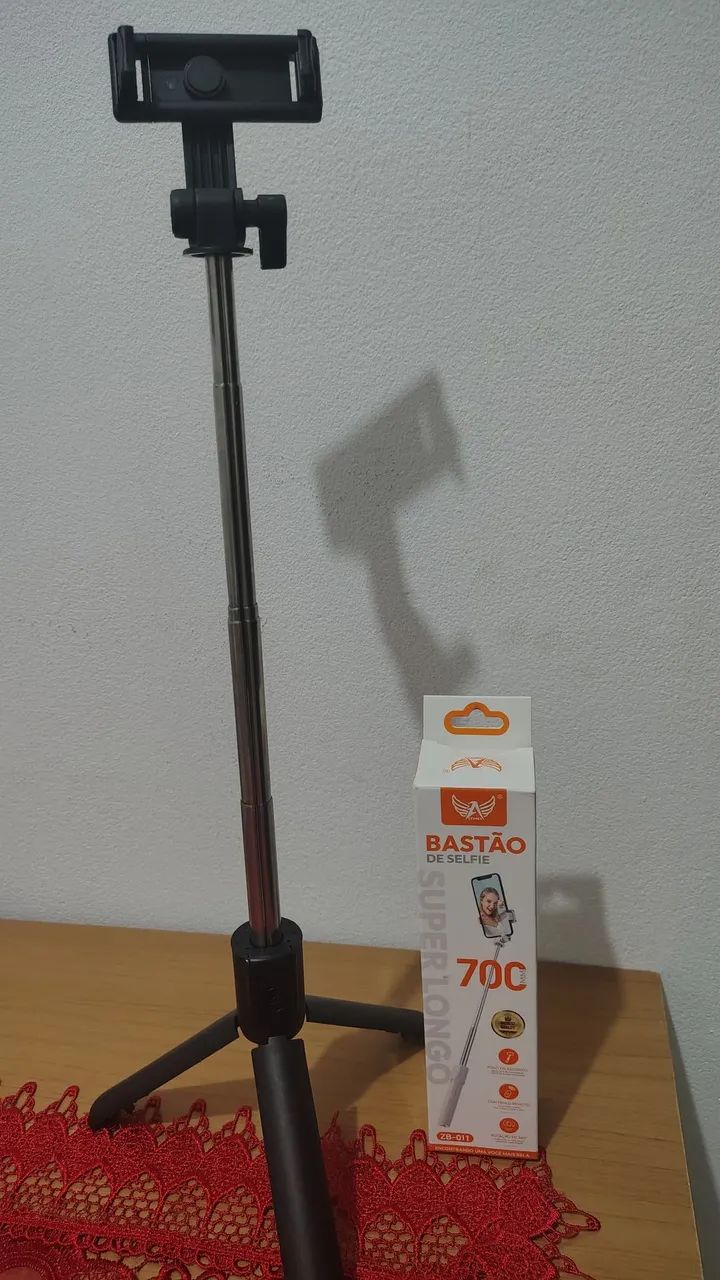 Bastão de selfie com controle bruetooth  - Foto 3
