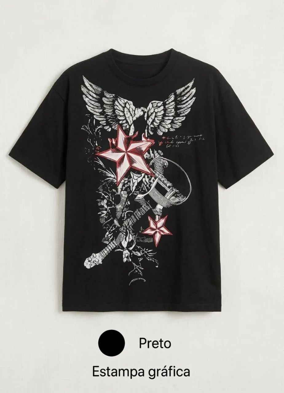 Camisa Y2k preta 