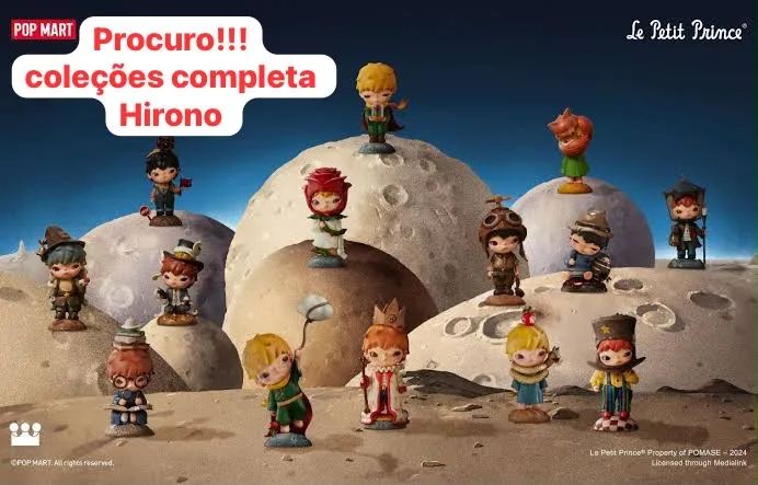 Boneco pop mart Hirono japonês colecionável Funko pop 