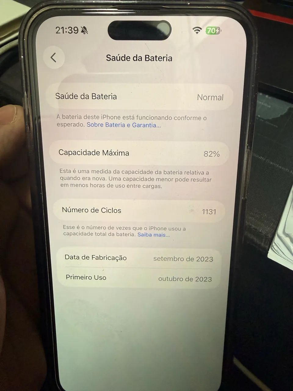 iPhone 15 pro max 512gb em ótimo estado