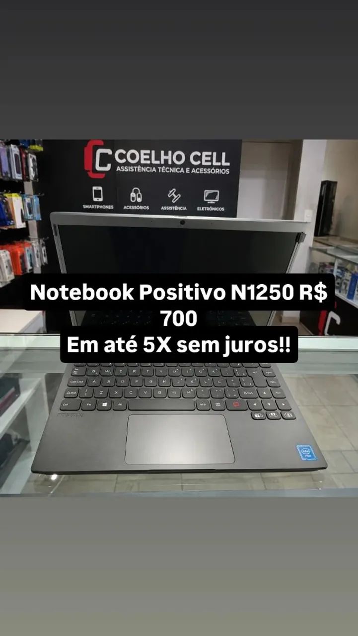 Notebook Ultrafino com SSD 240 GB Positivo