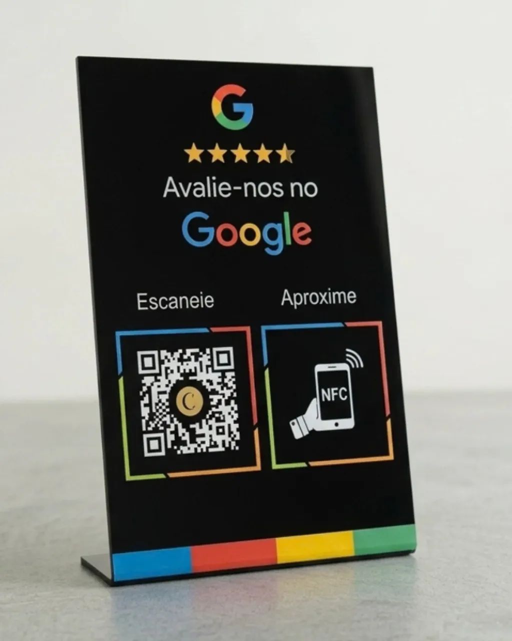 KIT 10 Placas Avaliação do Google - NFC / Qr Code - Foto 3