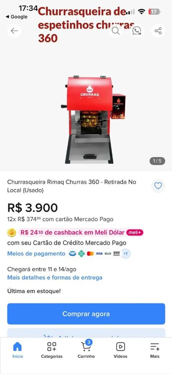 Churrasqueira  churras 360 - Foto 5
