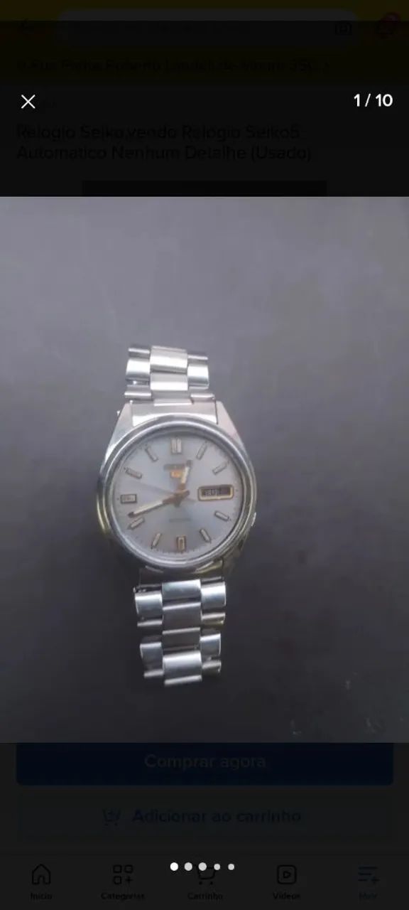 Relógio de pulso Seiko5 automático 