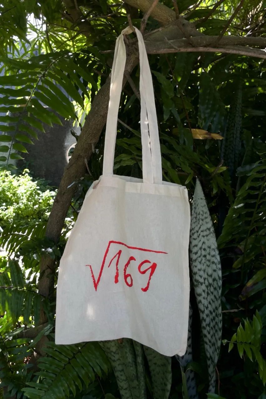 Ecobag raiz quadrada de 169