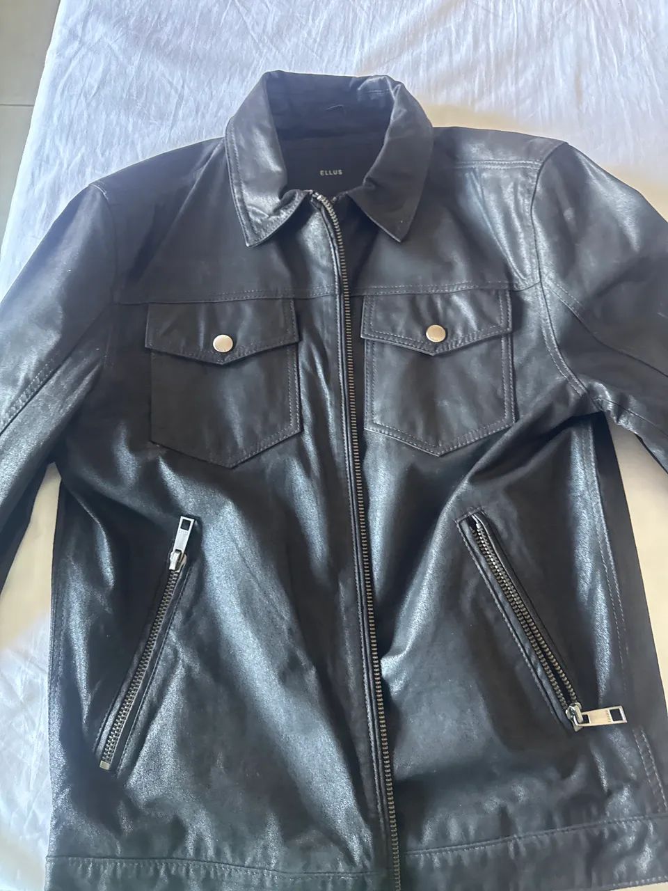 Jaqueta ELLUS  em couro - Foto 4